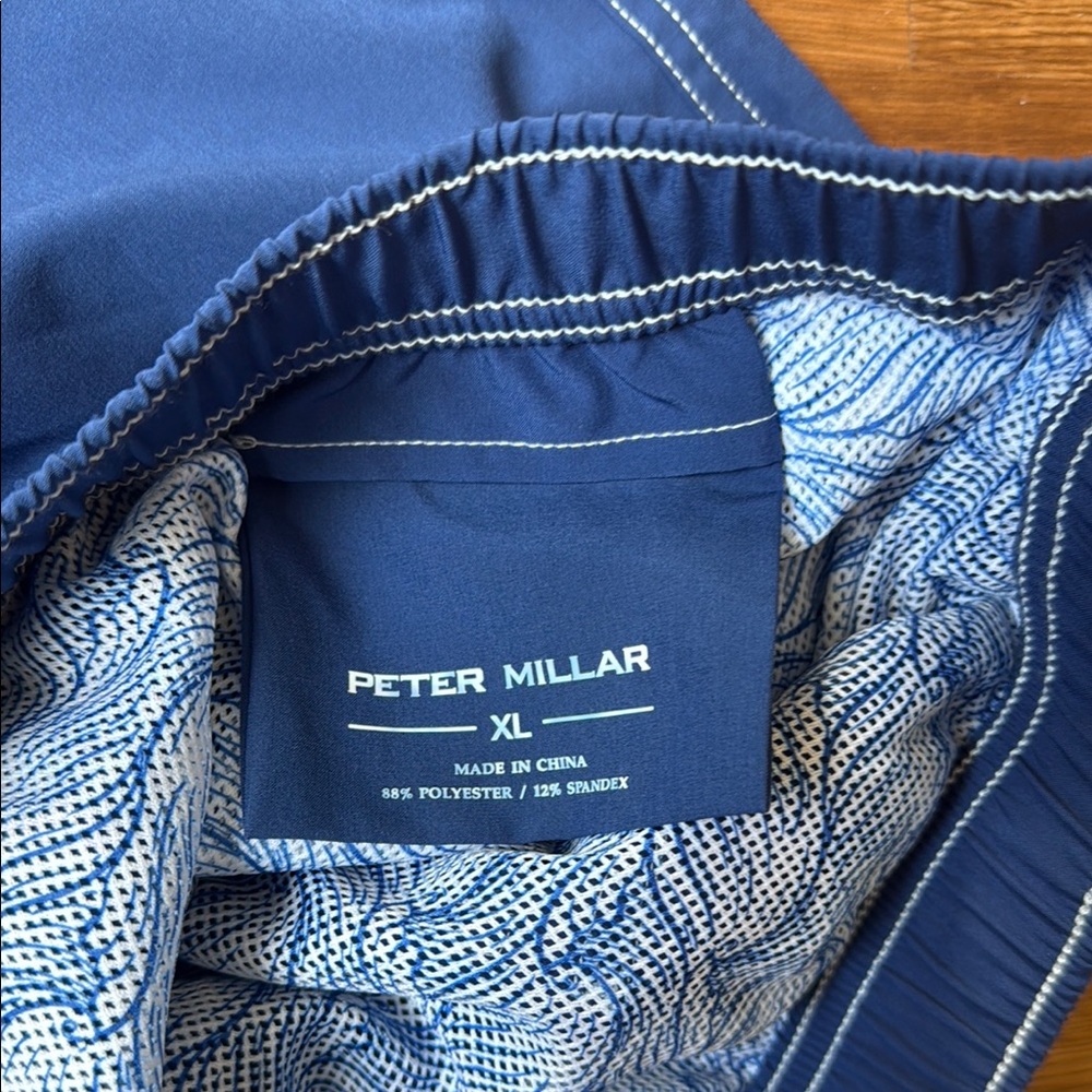 NWOT Peter Millar Royal Blue Swim Trunks - XL - Picture 4 of 9
